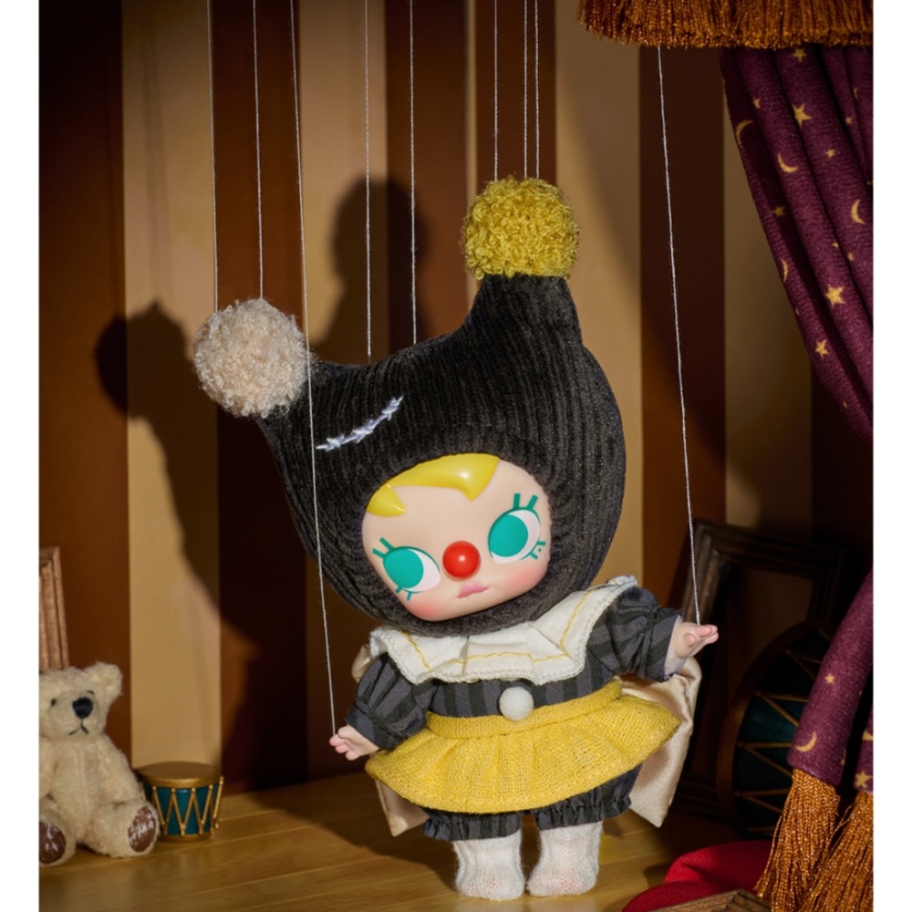 Charming Doll with Black and Yellow Bear Hat